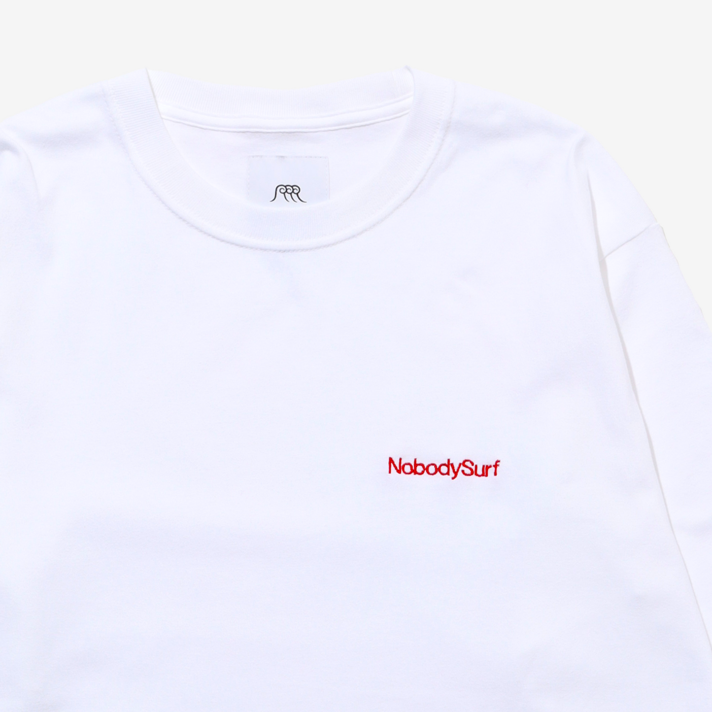 NobodySurf Long Sleeve Tee (White)