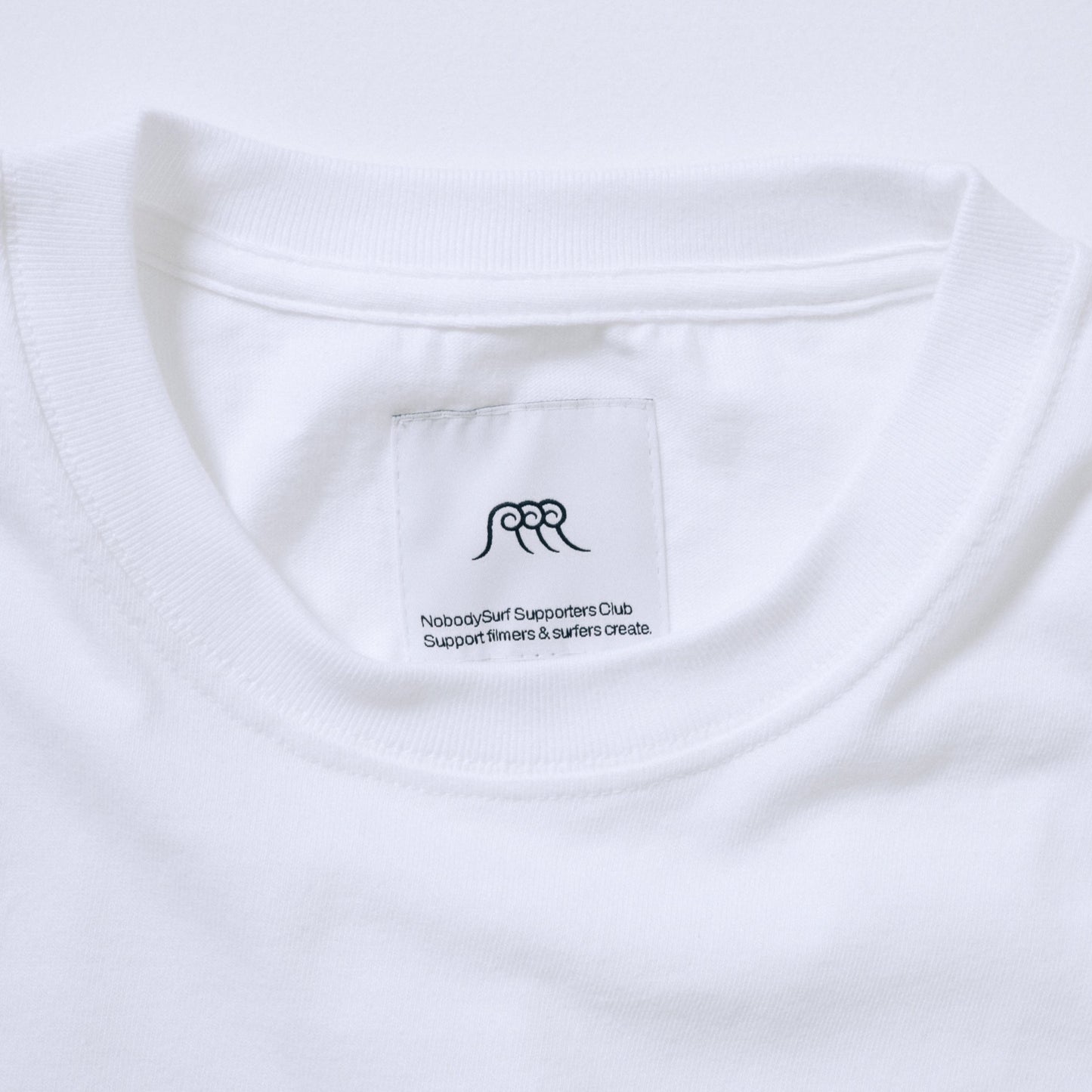 NobodySurf Long Sleeve Tee (White)