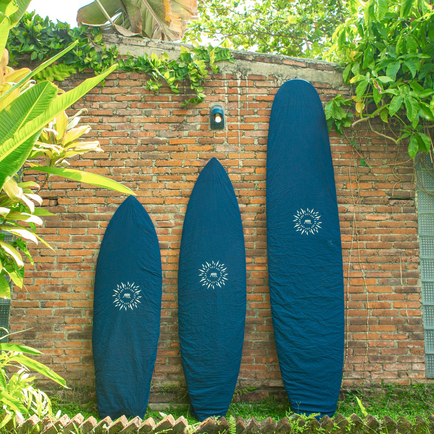 Indonesian Batik Surfboard Cover / Wasabi x NobodySurf