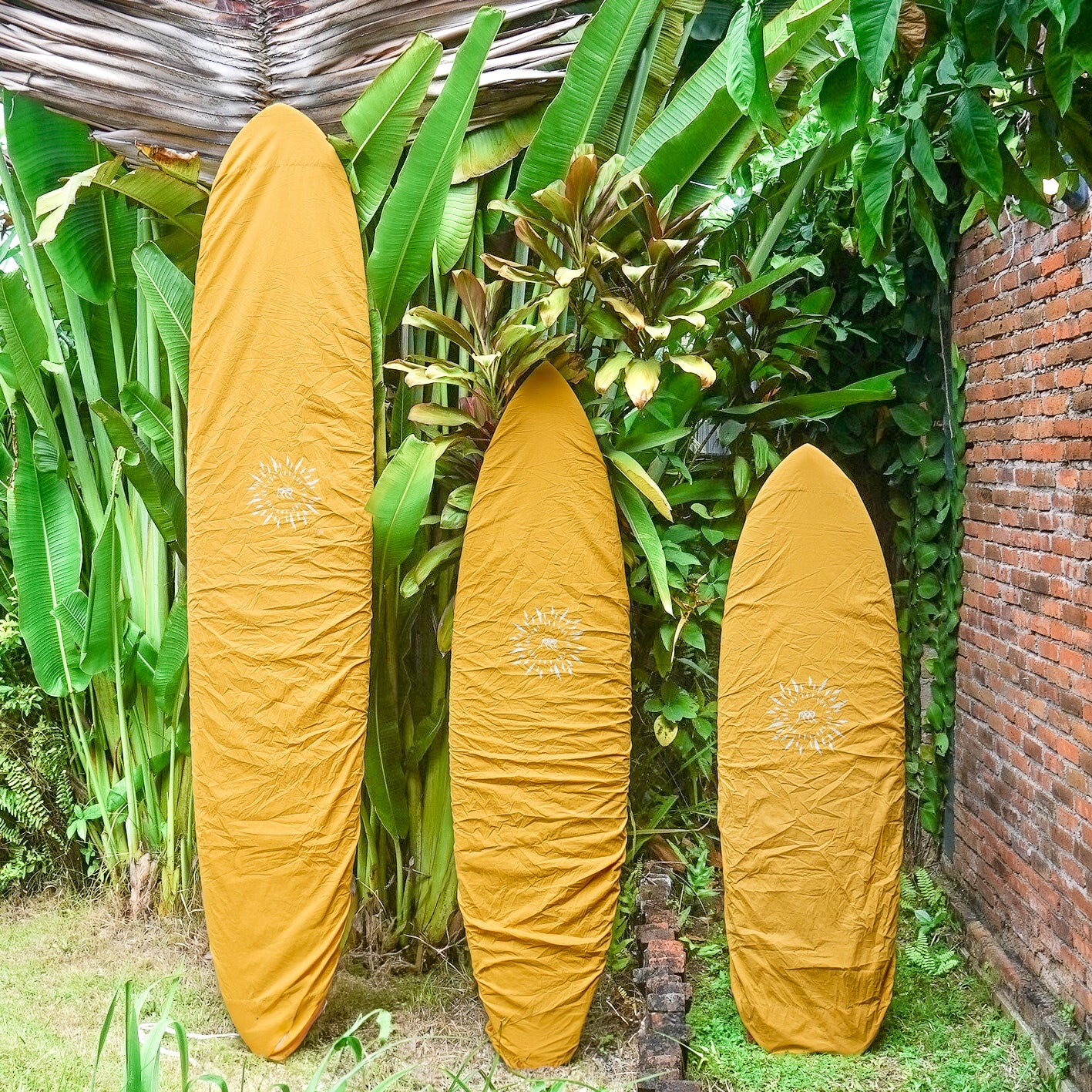 Indonesian Batik Surfboard Cover / Wasabi x NobodySurf