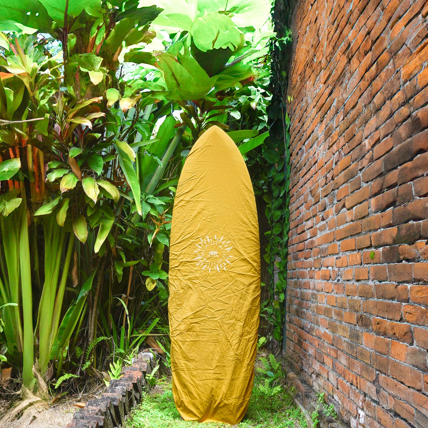 Indonesian Batik Surfboard Cover / Wasabi x NobodySurf