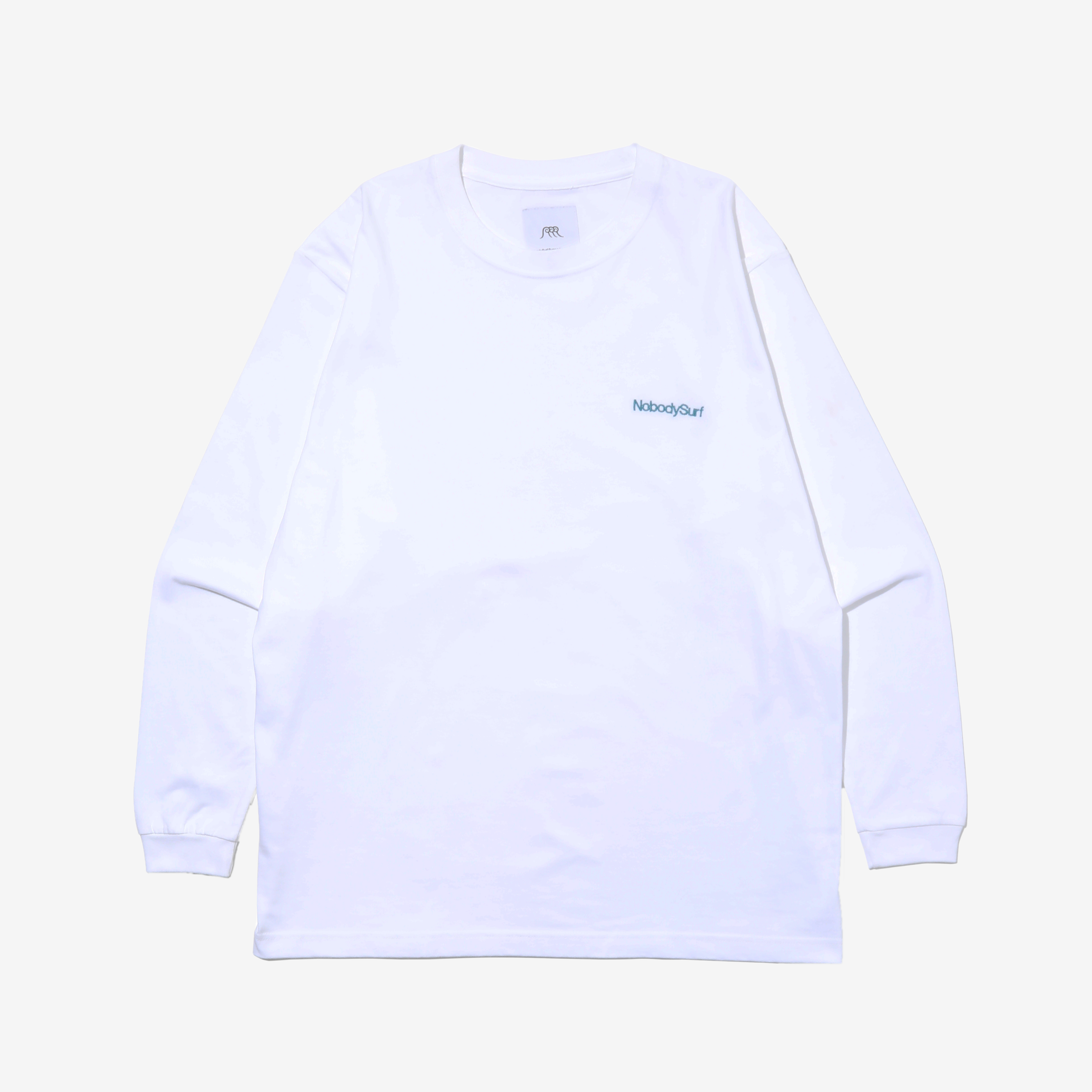 NobodySurf Long Sleeve Tee (White)