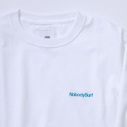 NobodySurf Long Sleeve Tee (White)